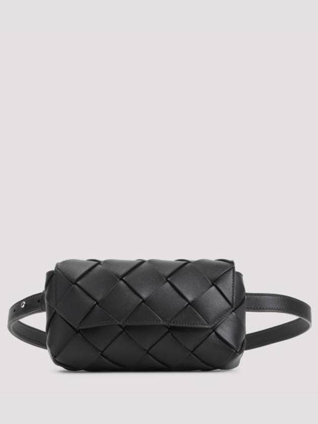 보테가베네타 디아고 인트레치아토 벨트 백 블랙