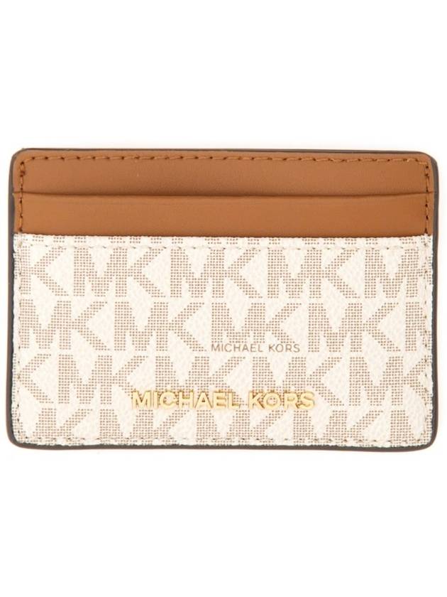 Michael Michael Kors 제트 세트 모노그램 로고 레터링 카드홀더
