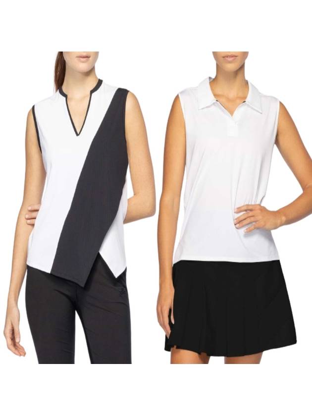 PXG 여성골프웨어 크로스 바디 스트라이프 폴로 24 SS