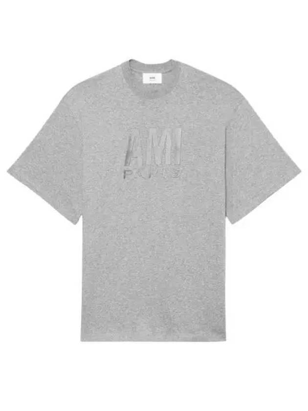 아미 파리 티셔츠 헤더 그레이 AMI Paris T Shirt Heather Grey