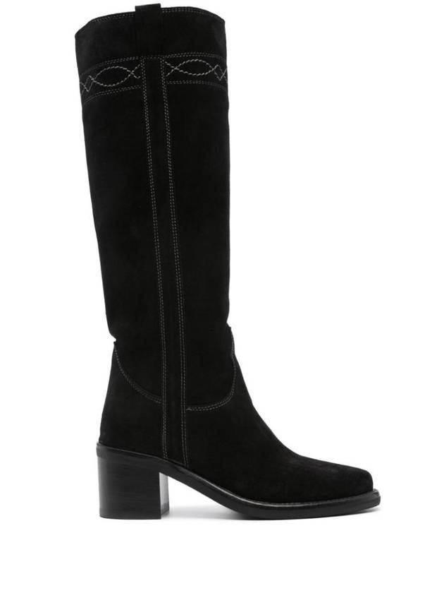 아쉬 여성 SUEDE LEATHER HEEL BOOTS PAM01WAXEDBLACK