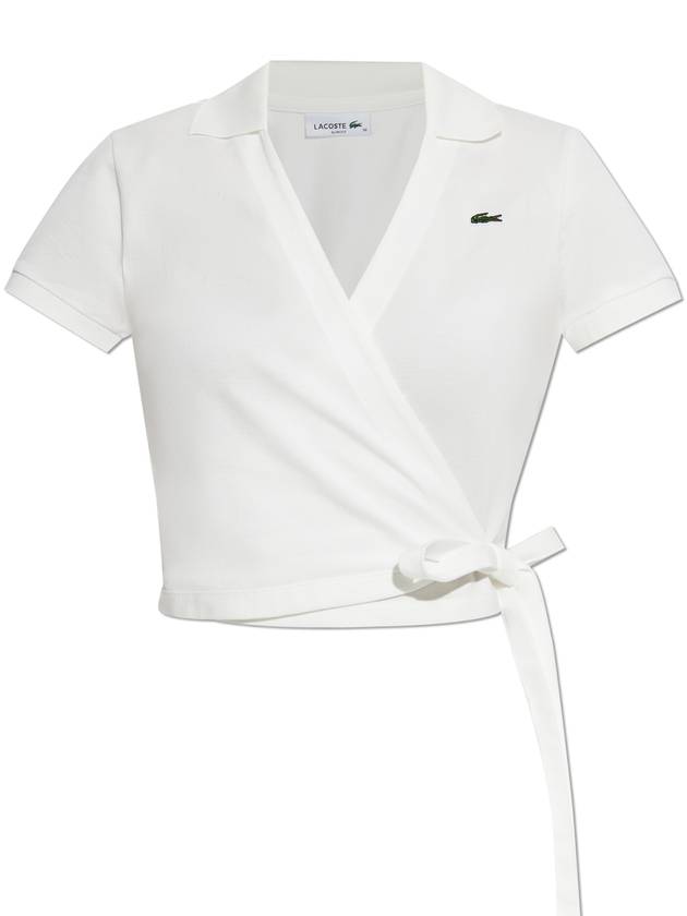 Lacoste Tied Polo  Women's  White