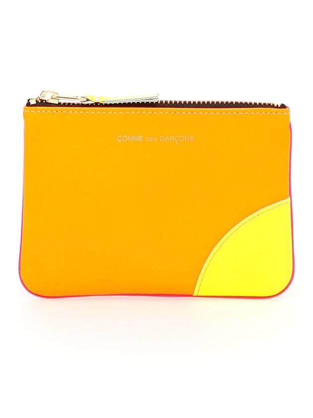 Comme des Garcons 지갑 컬러 블록 코인 파우치