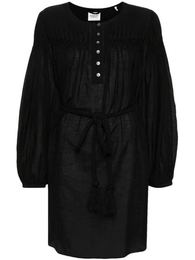 24SS 이자벨마랑에뚜왈 미디 원피스 RO0392FAB1J17E01BK BLACK