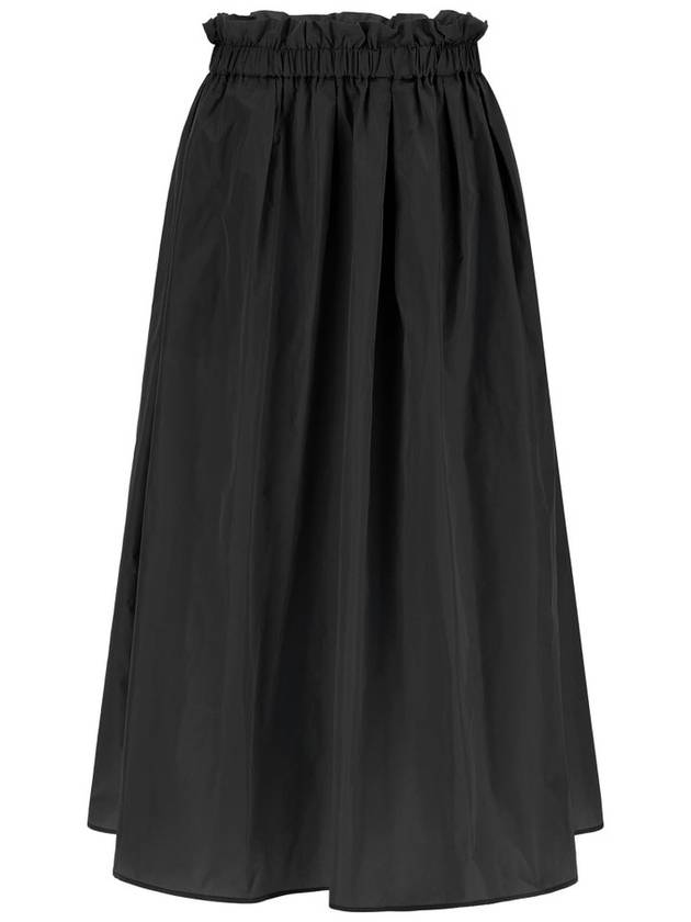 에르노 A라인 탄력 허리 미디 스커트