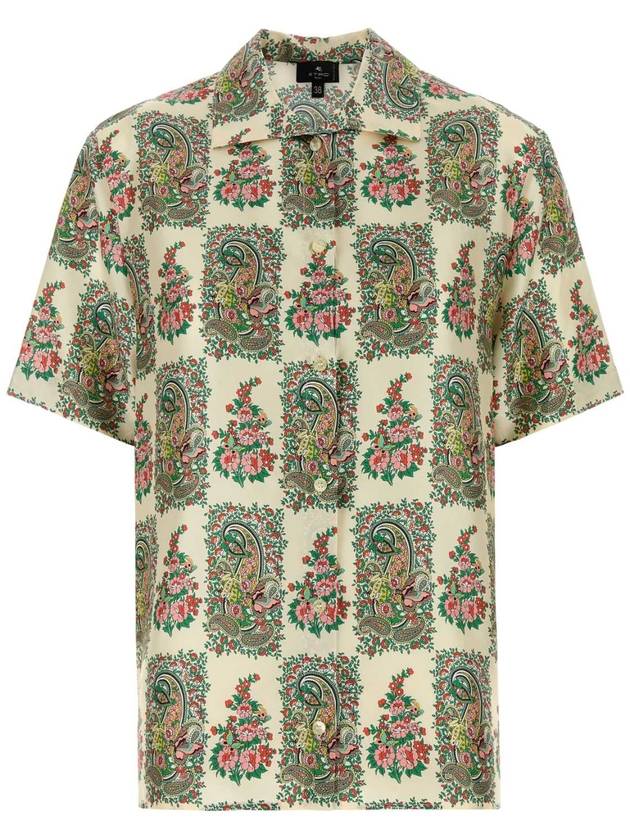 25SS Etro 프린트 실크 셔츠 WRIA0009AK765 X0801