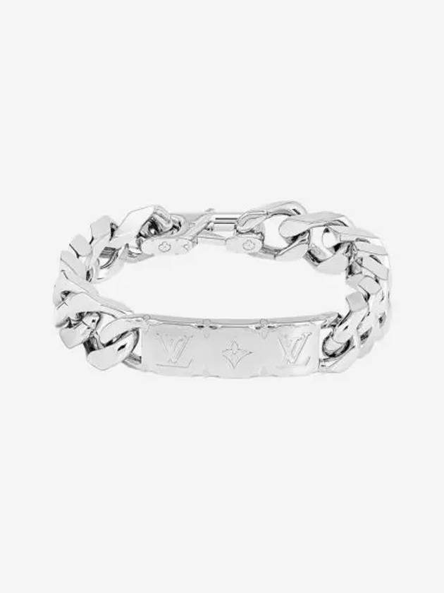 루이비통 모노그램 체인 브레이슬릿 팔라듐 Louis Vuitton Monogram Chain Bracelet Palladium