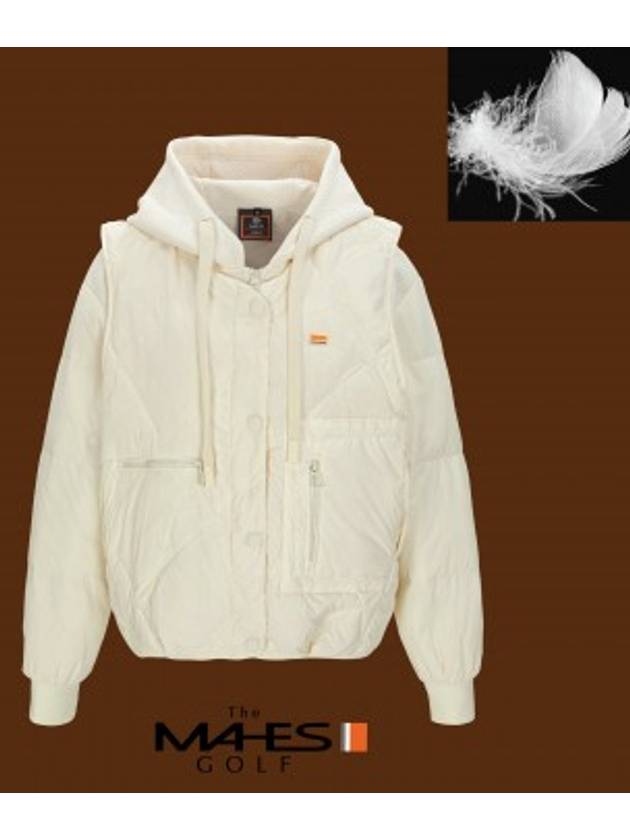 23FW 마헤스 여성 다운 패딩 2in1 다운세트 블랙라벨 투인원 하이브리드 다운자켓 GD40421