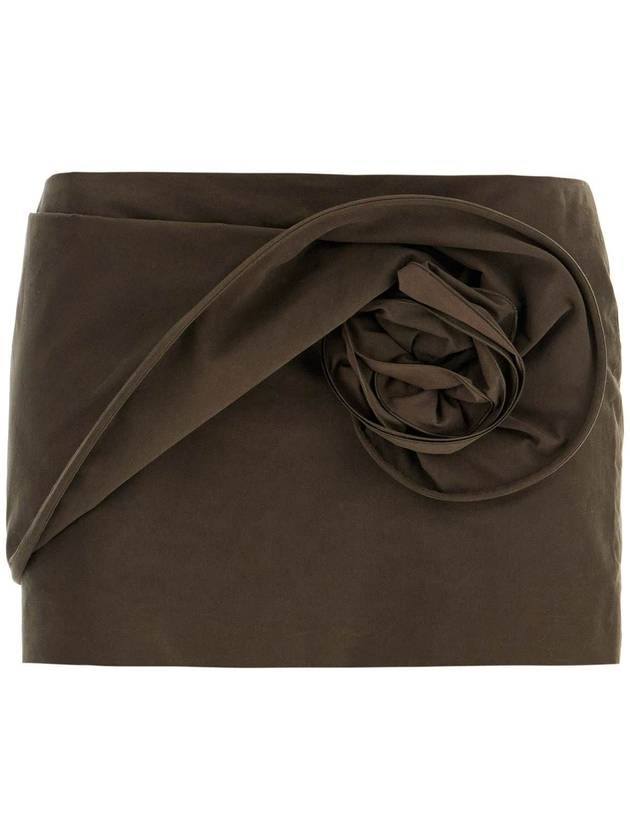 Floral Applique Mini Skirt