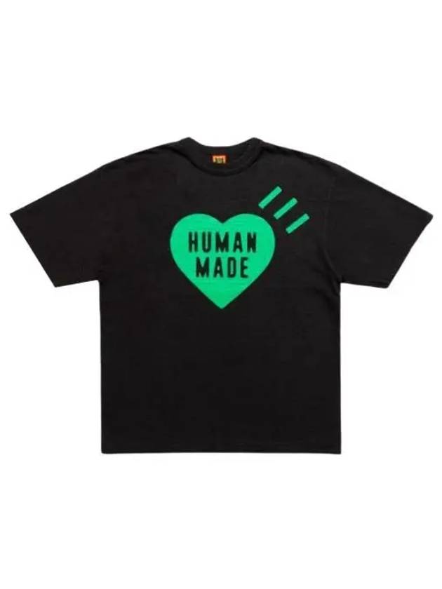 휴먼 메이드 하트 티셔츠 블랙 그린 1928 스토어 Human Made Heart T Shirt Black Green 1928 Store Exclusive