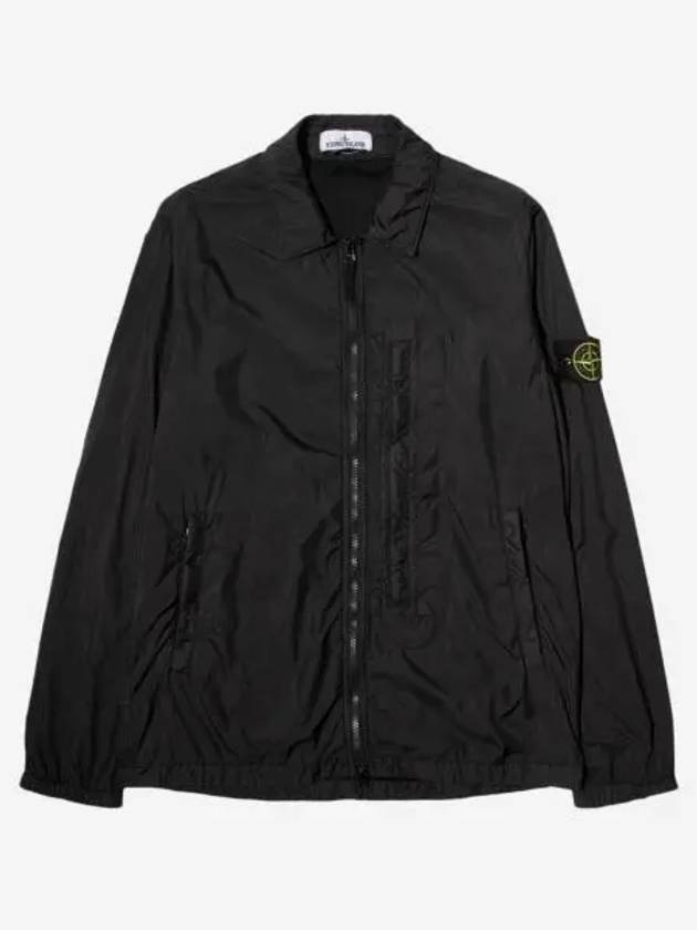 스톤 아일랜드 10123 크링클랩스 오버셔츠 블랙 20FW Stone Island 10123 Crinkle Reps Overshirt Black 20FW