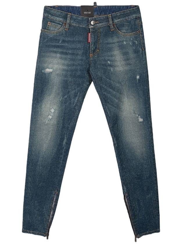 DSQUARED2 Rhinestone embroidered skinny jeans 디스퀘어드2