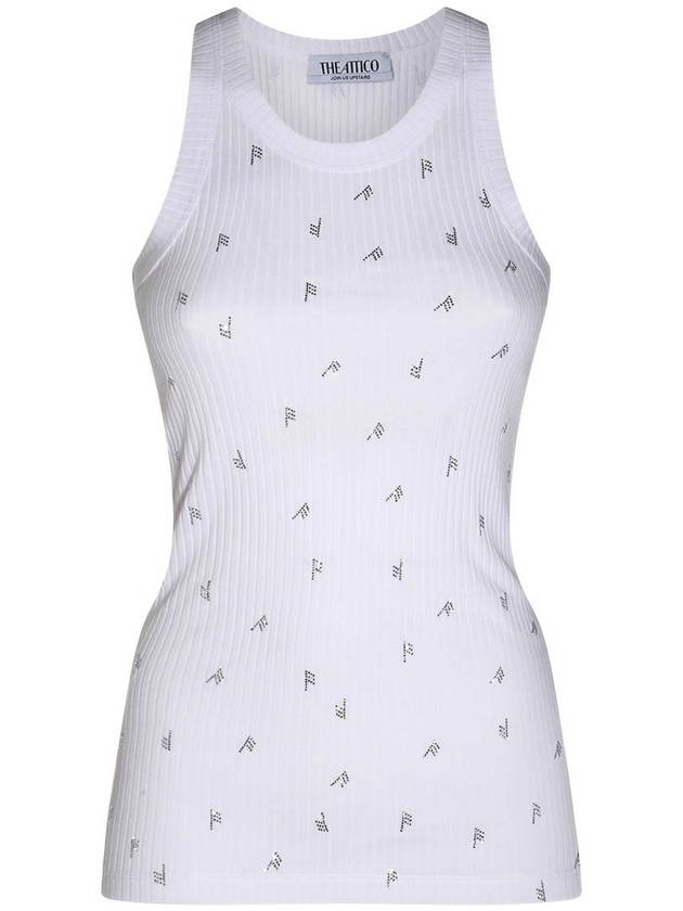 The Attico White Cotton Top