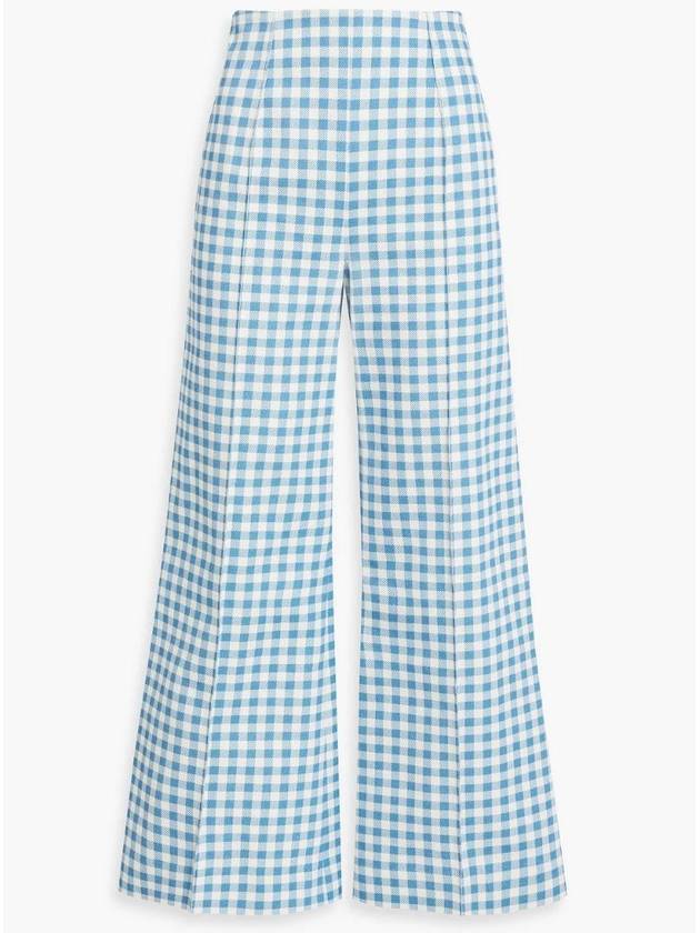 NB07 에밀리아윅스테드 여성 팬츠 Daffi gingham cotton twill wide leg pants
