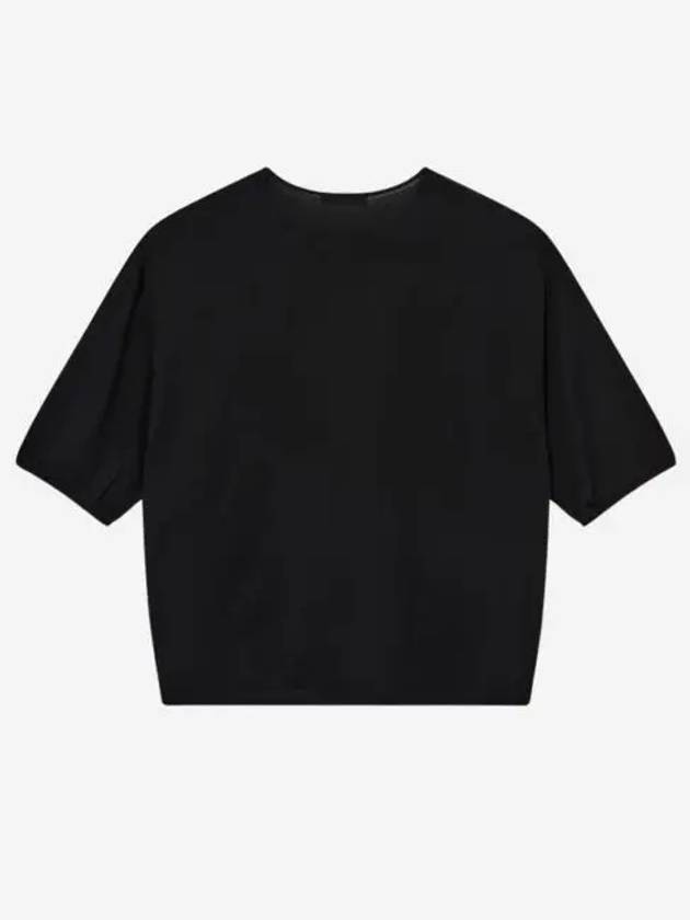 르메르 쇼트 슬리브 릴렉스드 티셔츠 블랙 Lemaire Short Sleeve Relaxed T Shirt Black