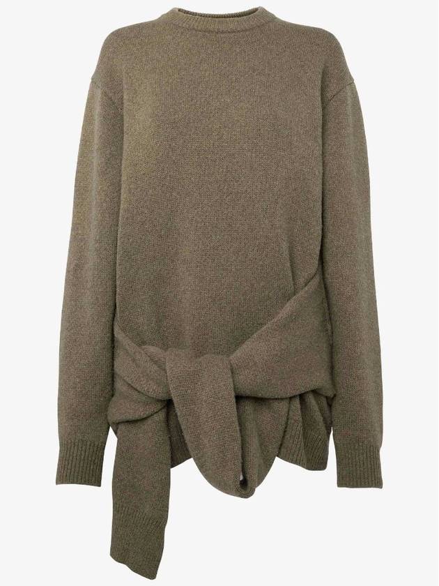 JW Anderson DRAPED TIE-FRONT SWEATER