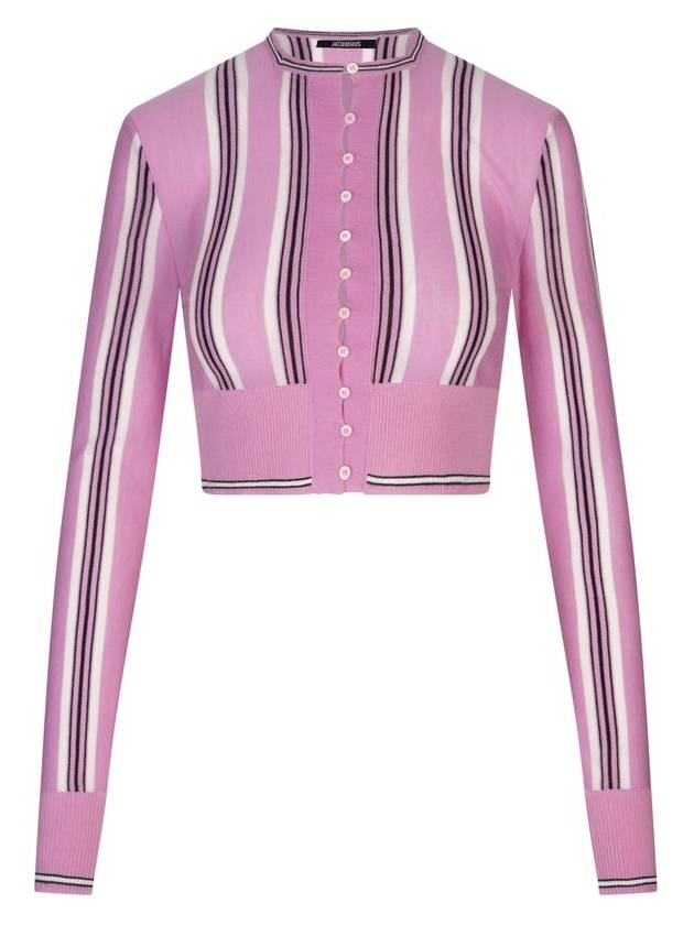 자크무스 스트라이프 미니 카디건