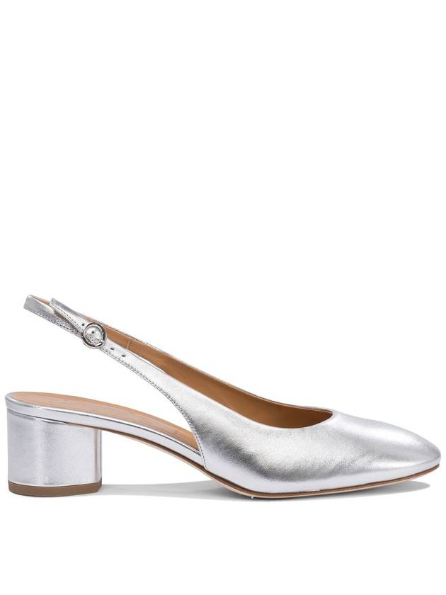 25SS Aeyde Heeled 슈즈 ROMY LAMINATED NAPPA 레더 SILVER