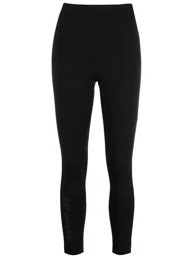 몽클레르그레노블 25SS 8H00006 829H7 999 로고 패치 블랙 저지 레깅스