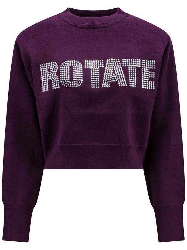 Rotate Birger Christensen Organic cotton sweater with logo