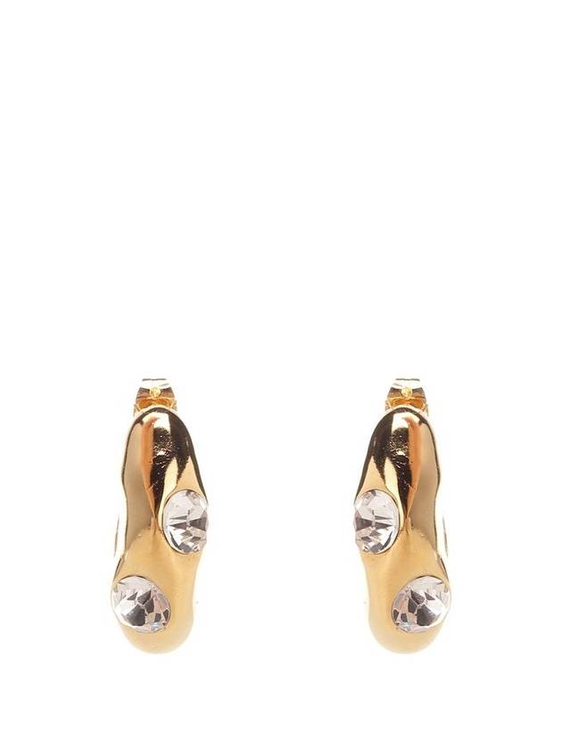 포르테 포르테 장식 조각 하프 후프 이어링