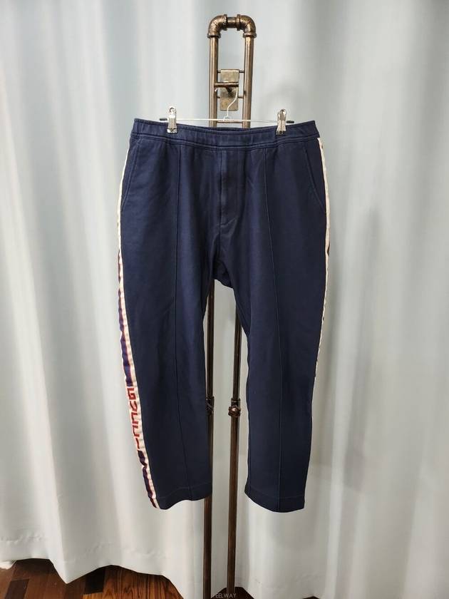 [중고명품 DHLUX] 구찌 스트라이프 네이비 남성 조거팬츠 46
