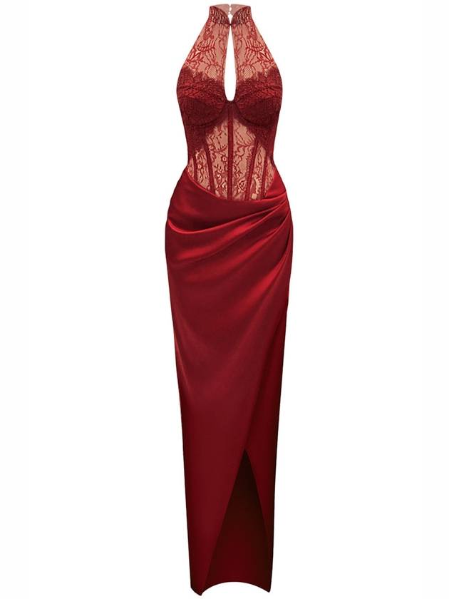 LACE & SATIN DRESS
