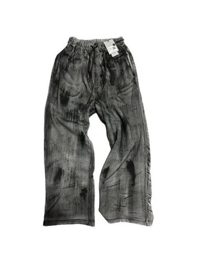 언더마이카 님벌 러프 오일 코팅 스웨트팬츠 얼티밋 그레이 23SS Undermycar Nimbul Rough Oil Coating Sweatpants Ultimate Gray 23SS