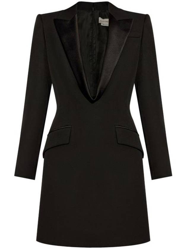 24FW 알렉산더 맥퀸 숏 원피스 794709 QJAAC 1000 BLACK