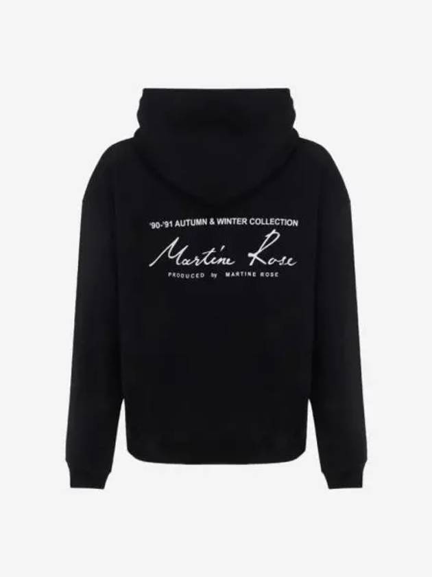 마틴 로즈 백 로고 클래식 후드 블랙 Martine Rose Back Logo Classic Hoodie Black
