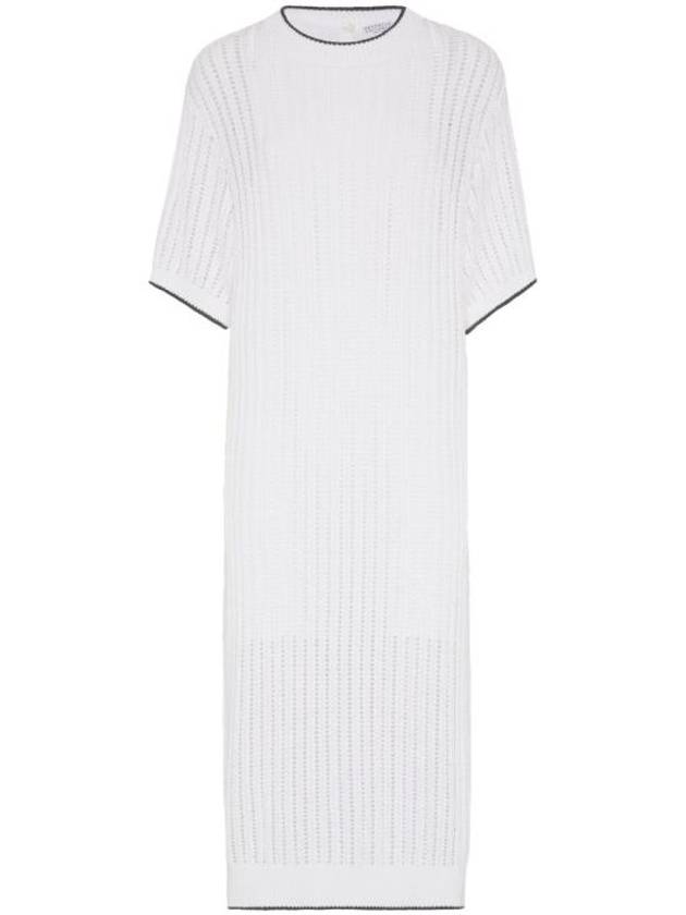 브루넬로 쿠치넬리 미디 원피스 MSB582A90C159 white