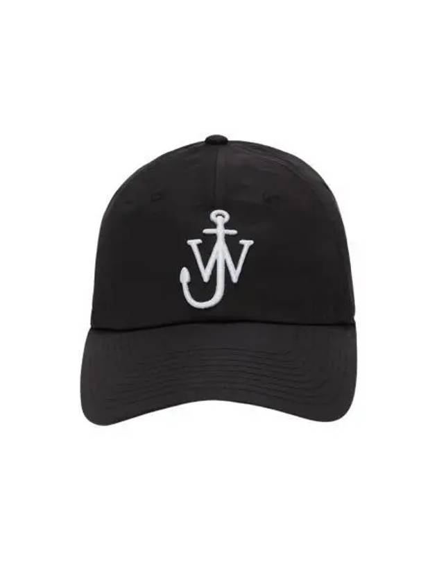 W JW 앤더슨 앵커 로고 베이스볼 캡 블랙 W JW Anderson Baseball Cap With Anchor Logo Black