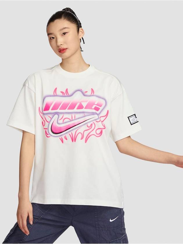 나이키 오버사이즈 티셔츠 FZ1147 133 화이트 WOMENS S M L 아시안핏