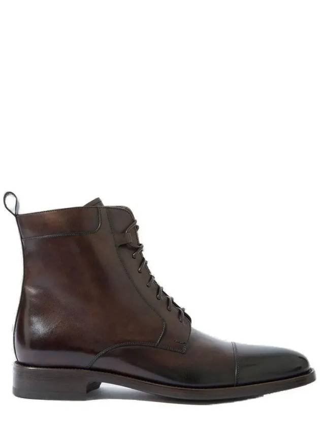 Scarosso Toto 레이스업 앵클 부츠 TOTOBOOT_BRDCALF