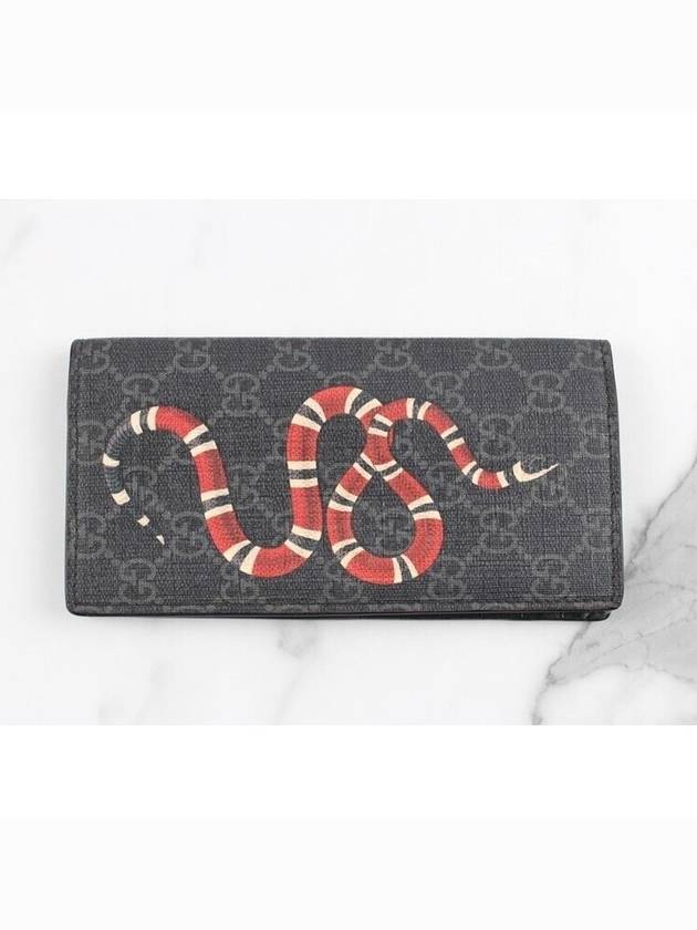 구찌 스네이크 장지갑 블랙