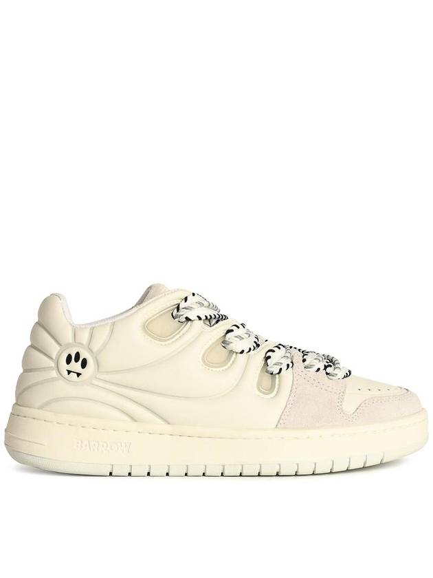 Barrow Skate White Leather Sneakers