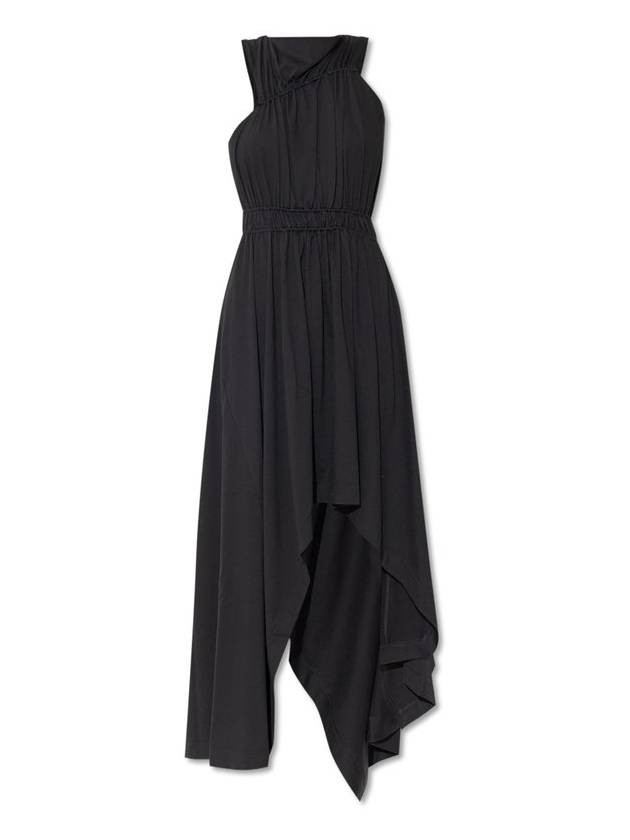 알렉산더 맥퀸 비대칭 개더드 드레스