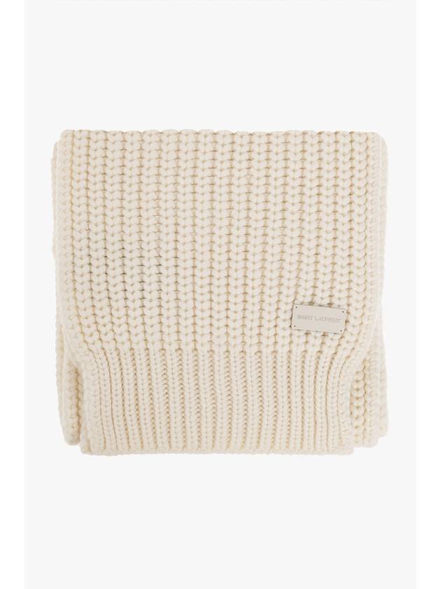 Saint Laurent Cashmere Scarf Women's Cream