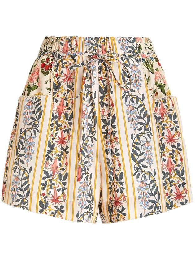 TREBOL FLORAL COTTON SHORTS