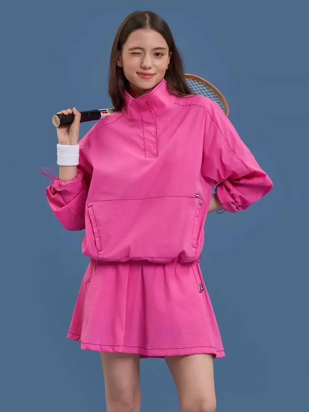 P_LABEL 배색 스티치 아노락 MW3AB150