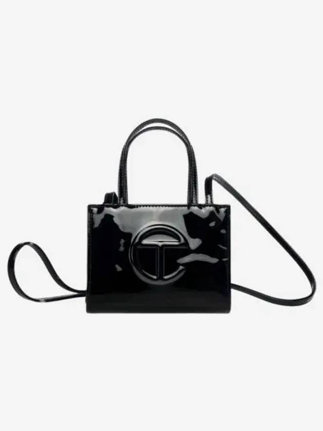 텔파 스몰 페이턴트 블랙 Telfar Small Patent Shopping Bag Black