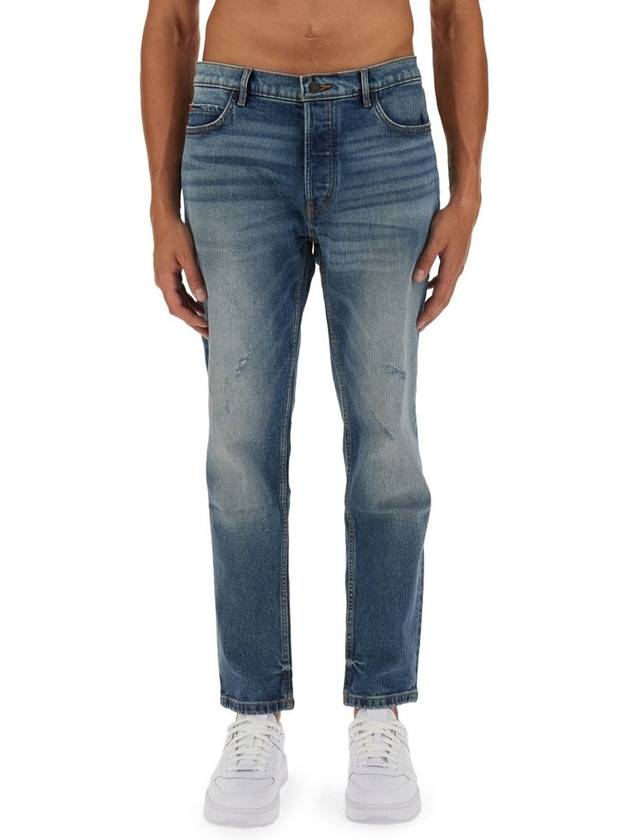 휴고보스 미드라이즈 스트레이트 레그 진