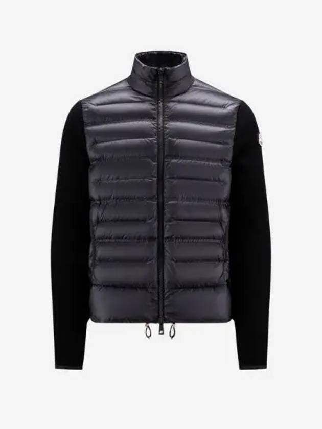 몽클레르 패딩 울 가디건 블랙 22FW Moncler Padded Wool Cardigan Black 22FW