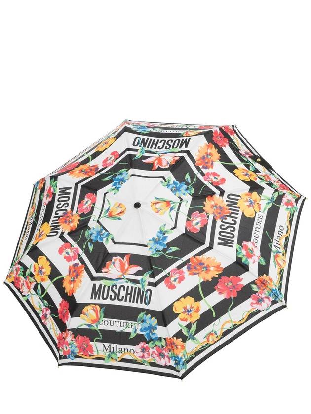 Openclose Couture Logo Flowers Umbrella