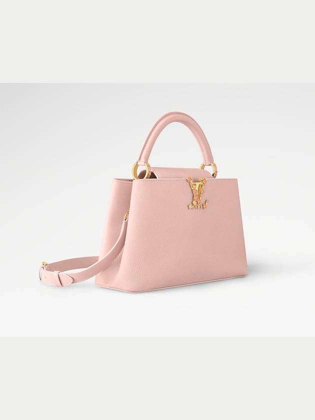 LOUIS VUITTON 루이비통 카퓌신 MM 토뤼옹 레더 핑크 M23972