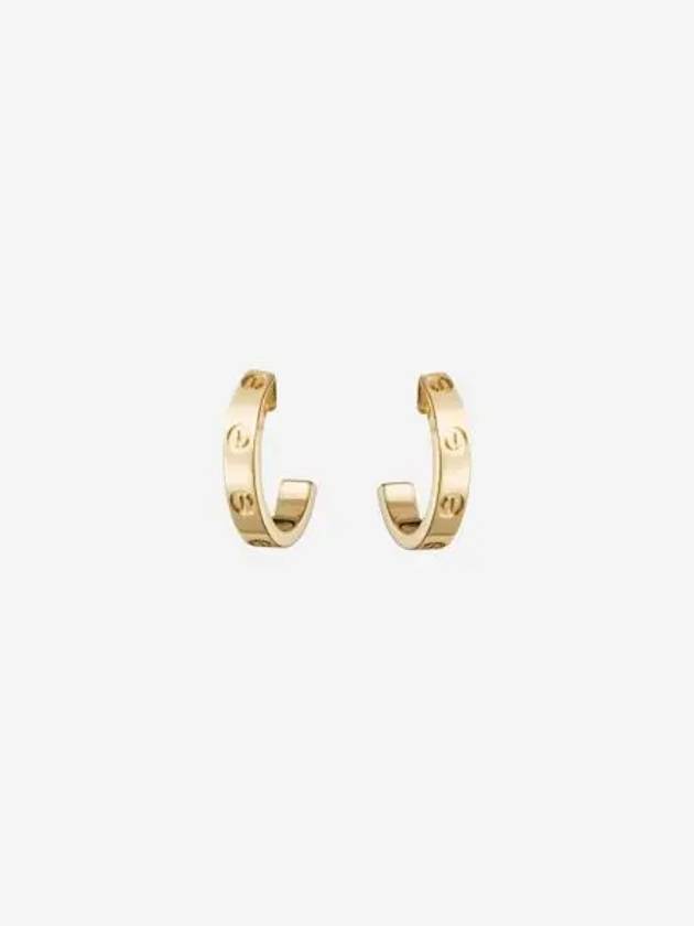 W 까르띠에 러브 이어링 옐로우 골드 W Cartier Love Earrings Yellow Gold