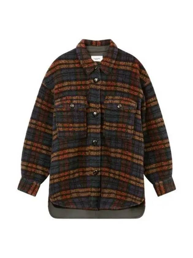 W 이자벨 마랑 하벨리 코트 멀티컬러 블랙 22FW W Isabel Marant Harveli Coat Multicolor Black 22FW