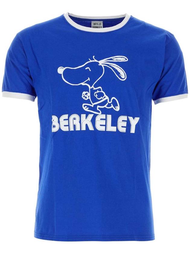 23SS 와일드동키 Electric 블루 코튼 t 셔츠 TBERKELEY ROYWHI