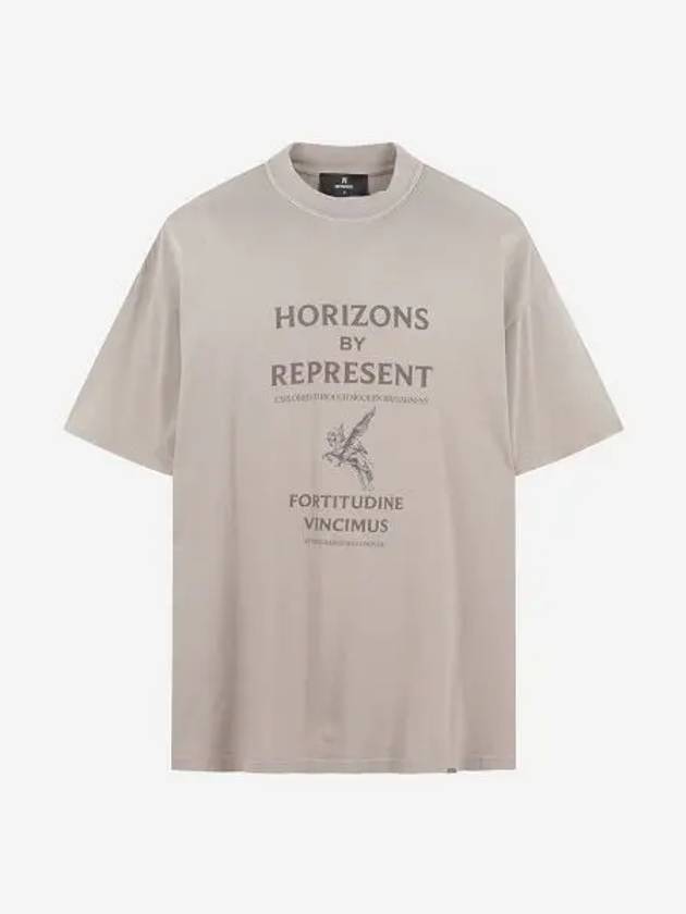 리프레젠트 호라이즌 티셔츠 워시드 토프 Represent Horizons T Shirt Washed Taupe