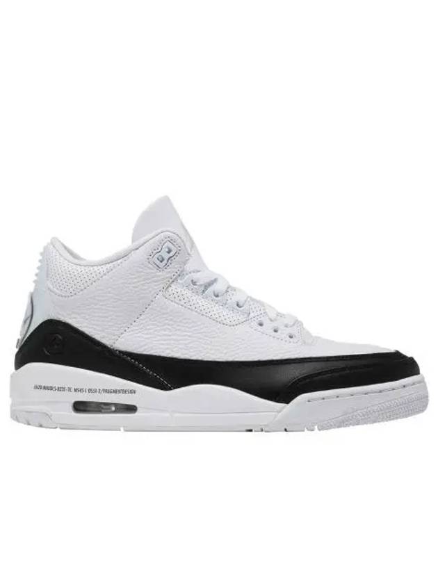 조던 3 x 프라그먼트 레트로 SP 화이트 블랙 Jordan 3 x Fragment Retro SP White Black